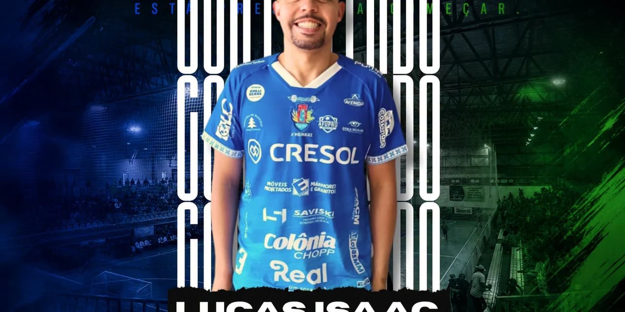 Prude Futsal anuncia a contratação do ala Lucas Isaac, ex Pitanga Futsal