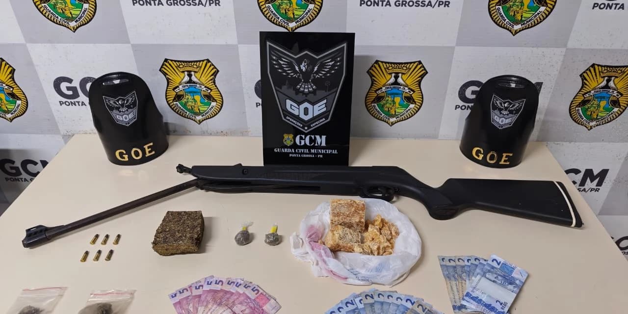 Em Ponta Grossa ação integrada da polícia civil e GCM prende homem que usava a casa de idosa como ponto de tráfico