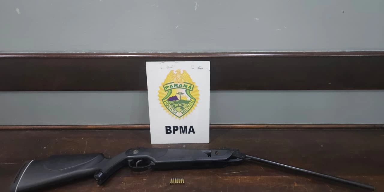 Polícia Militar Ambiental apreende arma adulterada durante patrulhamento em Guarapuava