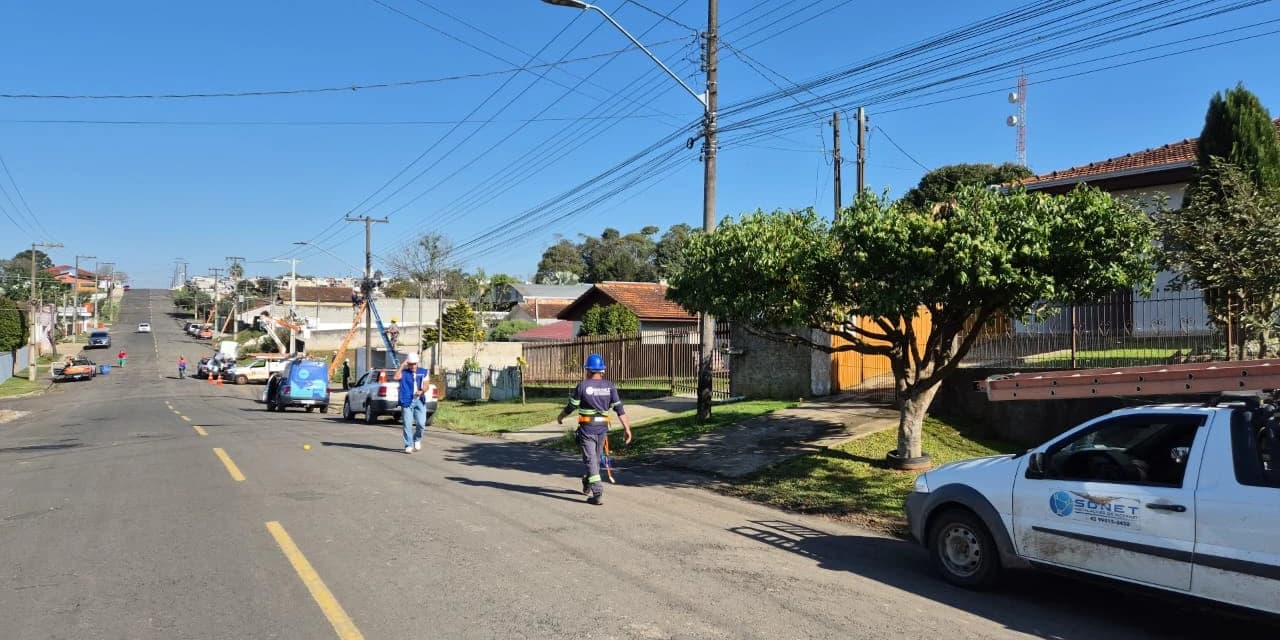 Copel retira 1,4 toneladas de cabos irregulares em mutirão realizado em Prudentópolis