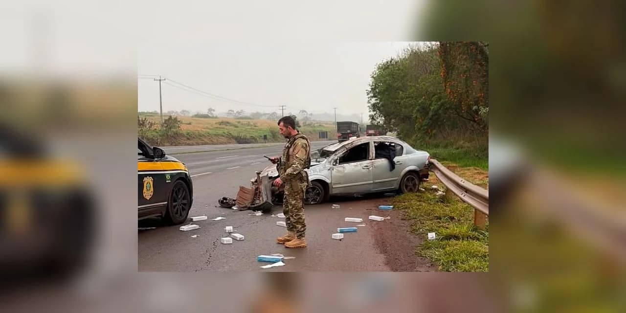 PRF prende motorista e apreende 5 mil maços de cigarros contrabandeados na BR-163, em Toledo