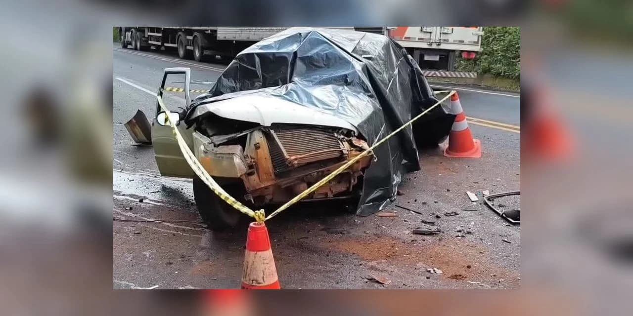 Grave acidente na BR-373 deixa uma pessoa morta na região do Candói