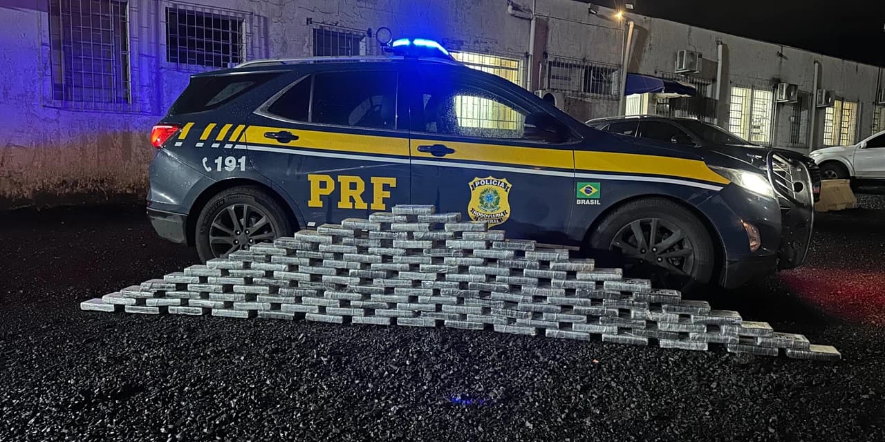 PRF apreende 132 kgs de cloridrato de cocaína em Virmond
