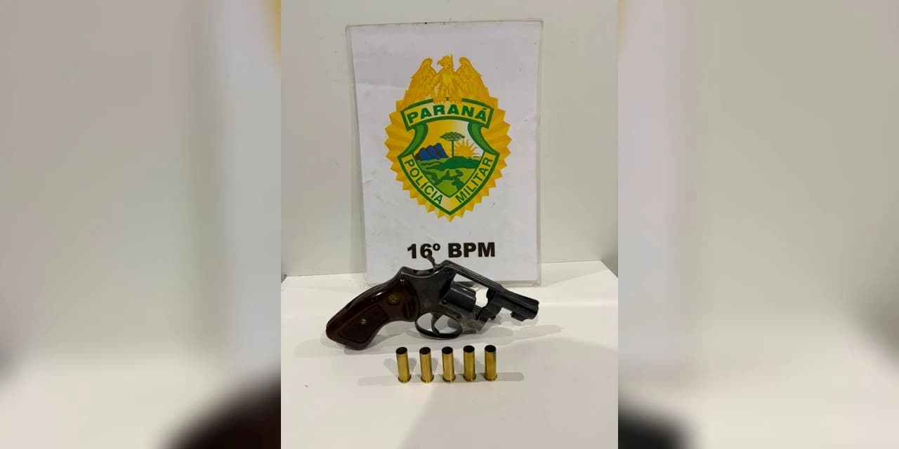 16º Batalhão realiza prisão e apreensão de arma de fogo após confronto armado no centro de Guarapuava