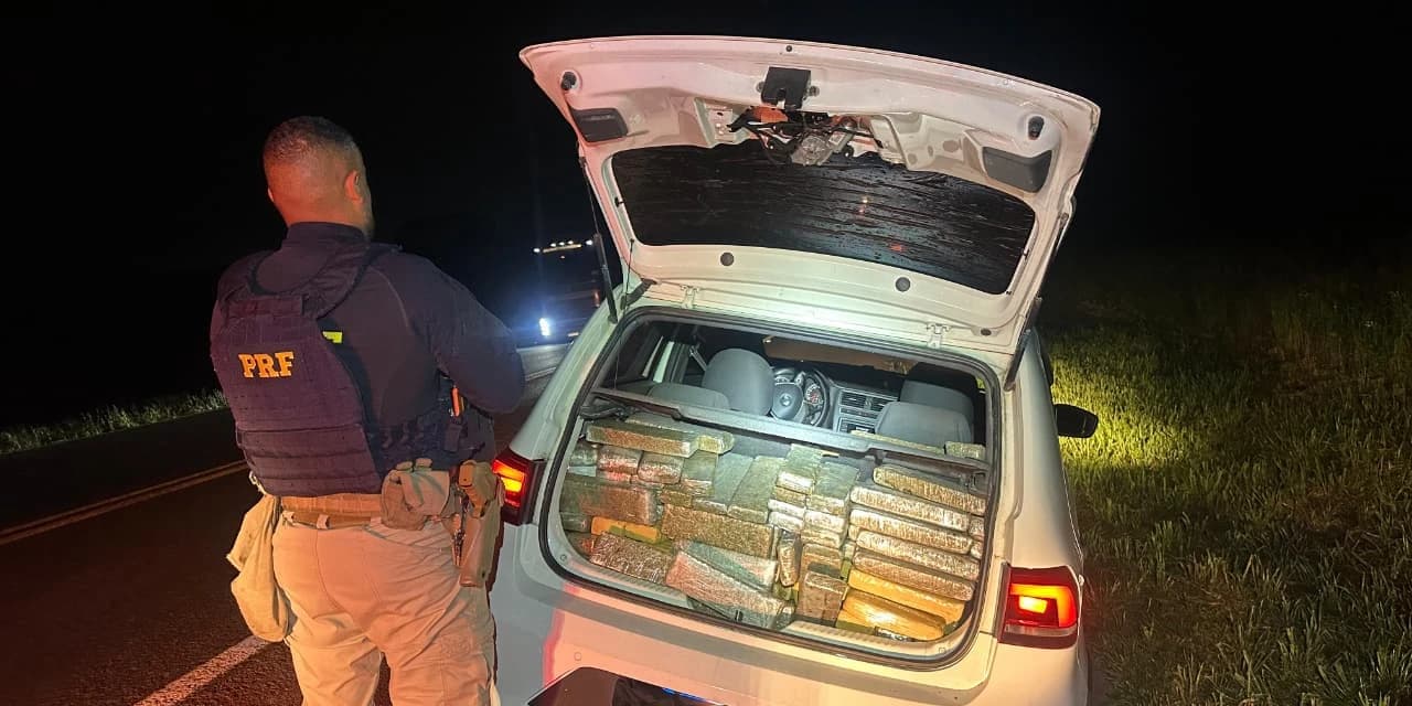 PRF apreende quase 300 kg de maconha em Guarapuava