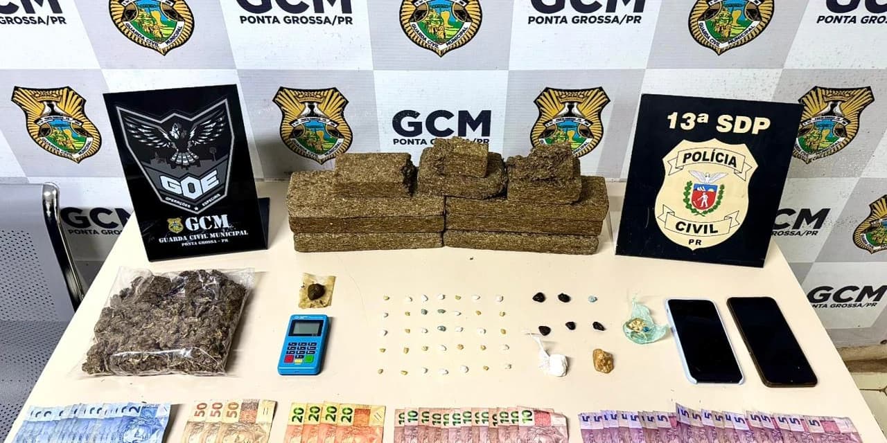 Operação conjunta de combate ao tráfico de drogas é realizado na região de Uvaranas em Ponta Grossa