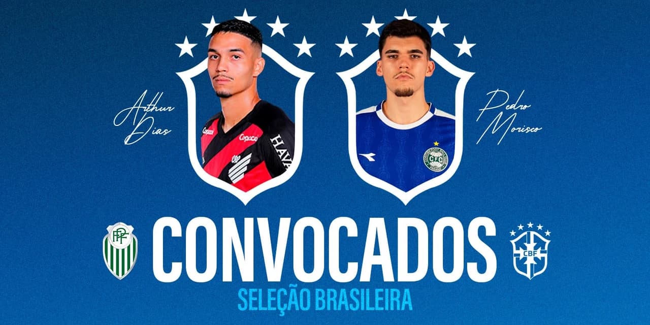 Dupla do futebol paranaense é convocada para a Seleção Brasileira
