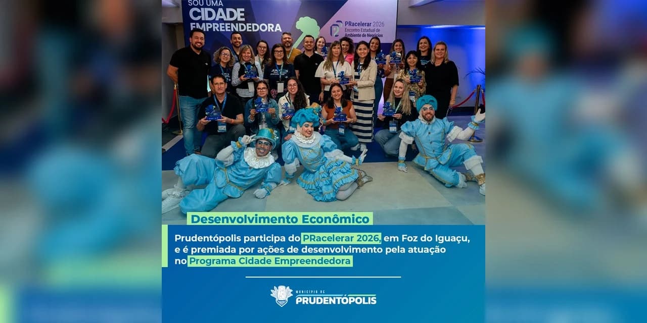 Prudentópolis participa do PRacelerar 2026 e recebe reconhecimento do Sebrae