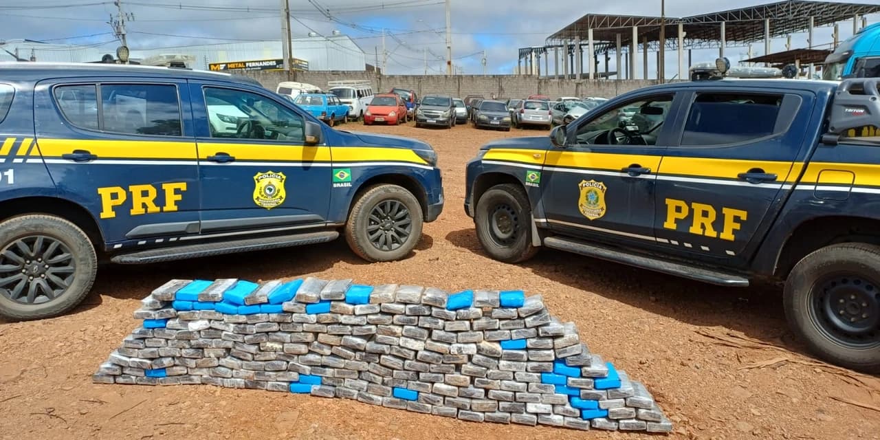 PRF apreende mais de 200 kg de cocaína escondidos em pneus de caminhão na BR-277