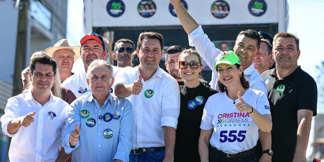 Ratinho Junior realiza carreata em Prudentópolis e percorre cinco cidades com candidatos ao Senado