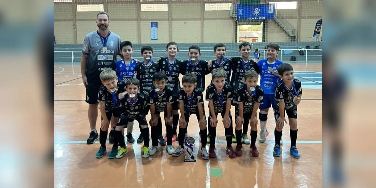 Prudentópolis Sub-09 fecha temporada com título da etapa e conquista do campeonato geral
