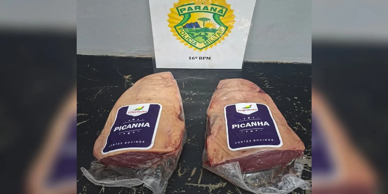 Homem é detido com duas peças de picanha em supermercado de Guarapuava