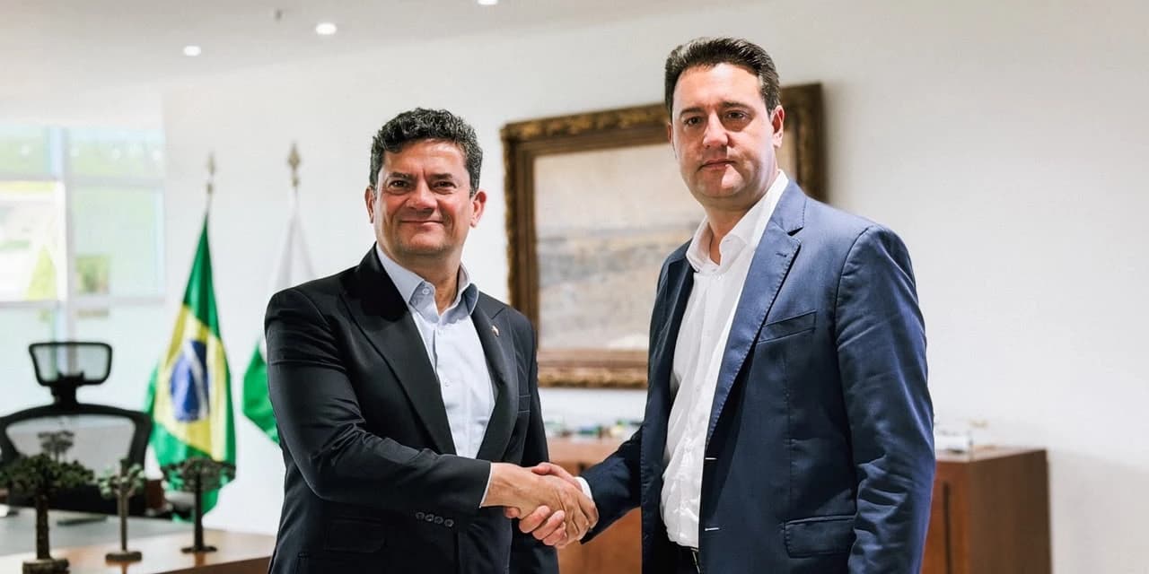 Moro e Ratinho Junior se reúnem no Palácio Iguaçu para alinhar transição de governo