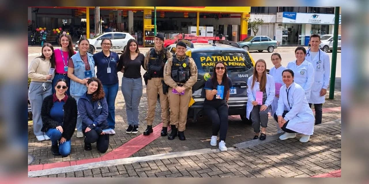 Com o apoio da patrulha Maria da Penha do 16º BPM Prudentópolis se une no combate à violência contra a mulher