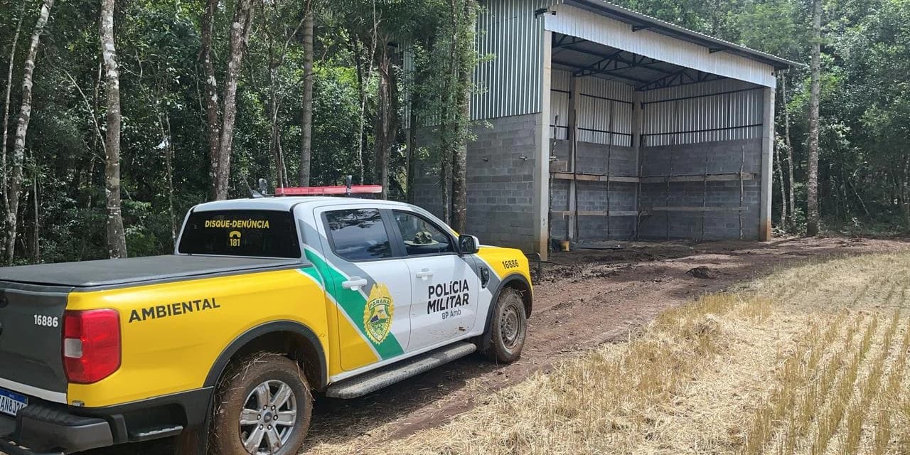 Em Ivaí polícia ambiental aplica multa de R$ 10 mil por dano em área de preservação permanente