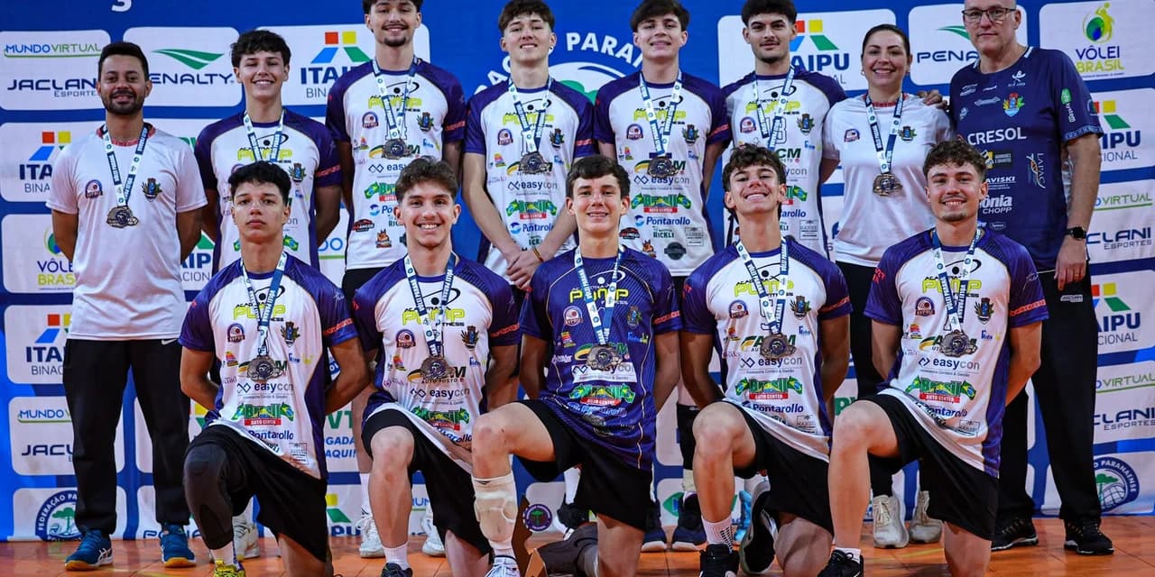 Vôlei masculino Sub-19 de Prudentópolis conquista acesso à Série B do Campeonato Paranaense