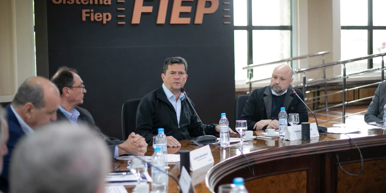 Em encontro com a diretoria da Fiep, Moro afirma que indústria terá papel estratégico em seu governo
